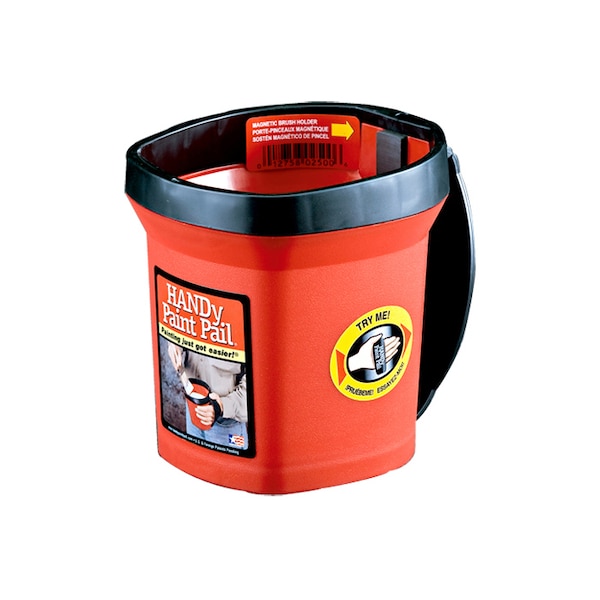 Handy Plastic Paint Bucket, 1 qt 2500CT Zoro